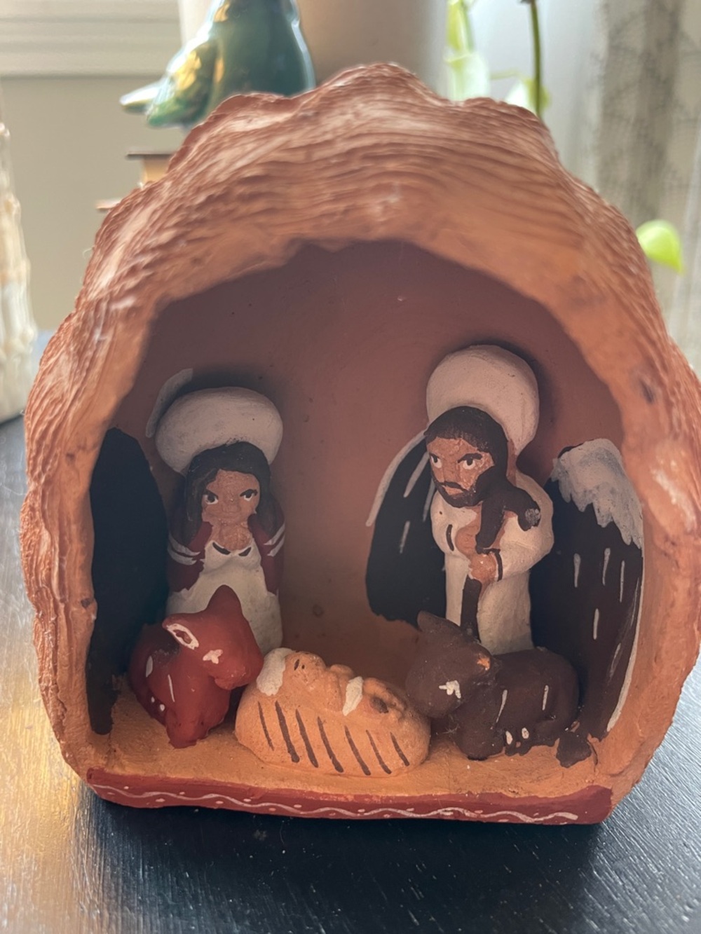 Terra cotta Peruvian nativity scene
